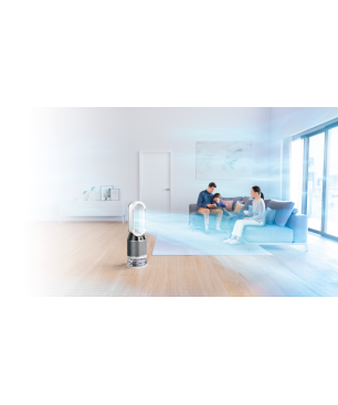 DYSON PH01 Pure Humidify + Cool Luftreiniger, Luftbefeuchter und Ventilator Weiß/Silber (43 Watt, Raumgröße: 81 m³, 360˚-Filtr