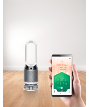 DYSON PH01 Pure Humidify + Cool Luftreiniger, Luftbefeuchter und Ventilator Weiß/Silber (43 Watt, Raumgröße: 81 m³, 360˚-Filtr