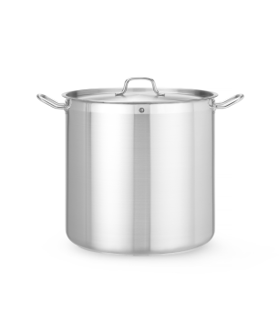 HENDI Kochtopf, hoch - mit Deckel Profi Line, 50L, ø400x(H)400mm Kochtopf Metall