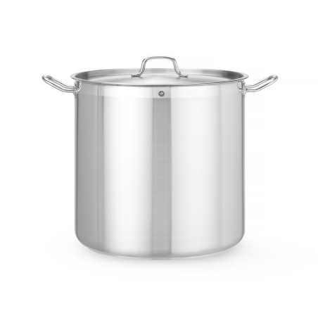 HENDI Kochtopf, hoch - mit Deckel Profi Line, 50L, ø400x(H)400mm Kochtopf Metall