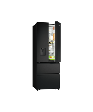 HISENSE RF632N4WFE French Door (295 kWh/Jahr, E, 2000 mm hoch, Schwarz)