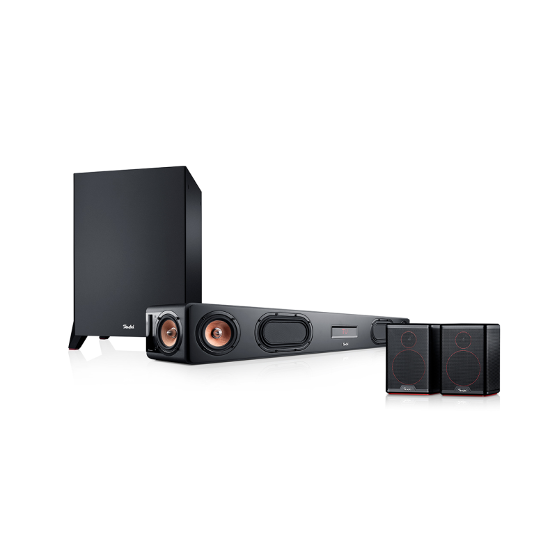 TEUFEL CINEBAR ULTIMA Surround Power Edition "4.1-Set", 4.1 Soundbar, Schwarz