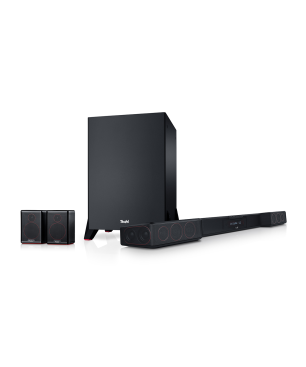 TEUFEL CINEBAR DUETT Surround Power Edition "4.1-Set", 4.1 System Soundbar, Schwarz