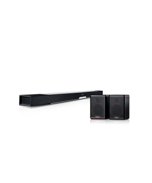 TEUFEL CINEBAR LUX Surround "5.0-Set", 5.0 System, Surround, Weiß / Schwarz