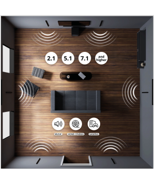 QEUS APS70C white HiFi Lautsprecher Linienstrahler, Weiß