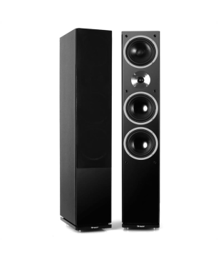 AUNA Linie-600-BK Standlautsprecher, Schwarz