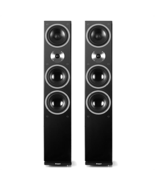 AUNA Linie-600-BK Standlautsprecher, Schwarz
