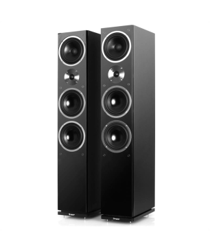 AUNA Linie-600-BK Standlautsprecher, Schwarz