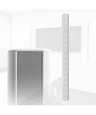 QEUS APS100C white HiFi Lautsprecher (Linienstrahler, White)