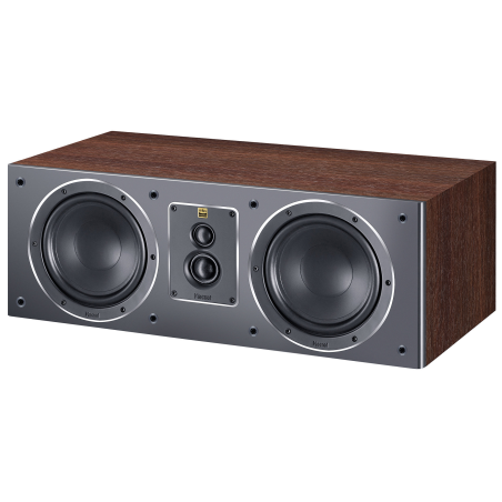 MAGNAT Center 53 Centerlautsprecher (2 x 170 mm Tiefmitteltöner, 30 mm Hochtonkalotte, 20 mm Superhochtöner, Mocca