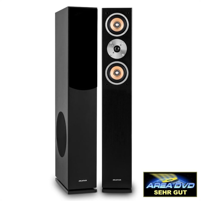 AUNA Linie 501 FS BK Standlautsprecher, Schwarz AUNA Linie 501 FS BK Standlautsprecher, Schwarz