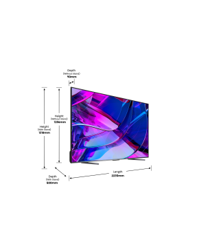 HISENSE 100U7KQ LED TV (Flat, 100 Zoll / 253 cm, UHD 4K, SMART TV)