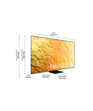 SAMSUNG GQ65QN800B Neo QLED TV (Flat, 65 Zoll / 163 cm, UHD 8K, SMART TV, Tizen™ mit Gaming Hub)