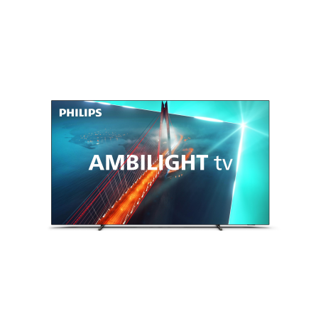 PHILIPS 65OLED708/12 4K OLED Ambilight TV (Flat, 65 Zoll / 164 cm, UHD 4K, SMART TV, Ambilight, GoogleTV 12)