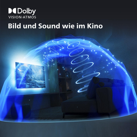 PHILIPS 65OLED708/12 4K OLED Ambilight TV (Flat, 65 Zoll / 164 cm, UHD 4K, SMART TV, Ambilight, GoogleTV 12)