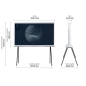 SAMSUNG GQ55LS01BGU The Serif QLED TV (Flat, 55 Zoll / 138 cm, UHD 4K, SMART TV, Tizen)