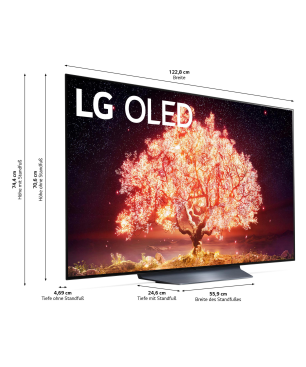 LG OLED 55 B 19 LA.AEU OLED TV (Flat, 55 Zoll / 139 cm, UHD 4K, SMART TV, webOS 6.0 mit LG ThinQ)