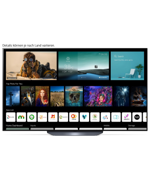 LG OLED 55 B 19 LA.AEU OLED TV (Flat, 55 Zoll / 139 cm, UHD 4K, SMART TV, webOS 6.0 mit LG ThinQ)