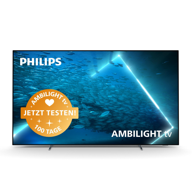 PHILIPS 55OLED707/12 OLED TV (Flat, 55 Zoll / 139 cm, UHD 4K, SMART TV, Ambilight, Android TV™ 11 (R)) PHILIPS 55OLED707/12 OLED TV (Flat, 55 Zoll / 139 cm, UHD 4K, SMART TV, Ambilight, Android TV™ 11 (R))