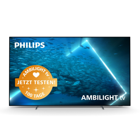 PHILIPS 55OLED707/12 OLED TV (Flat, 55 Zoll / 139 cm, UHD 4K, SMART TV, Ambilight, Android TV™ 11 (R))