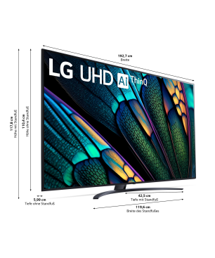 LG 75UR81006LJ LG UHD TV (Flat, 75 Zoll / 190 cm, UHD 4K, SMART TV, webOS 23)