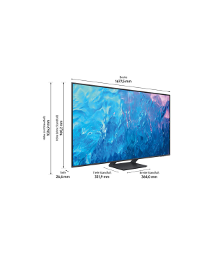 SAMSUNG GQ75Q70CAT QLED TV (Flat, 75 Zoll / 189 cm, UHD 4K, SMART TV, Tizen)