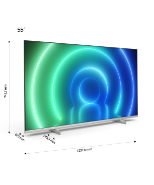PHILIPS 55PUS7556/12 LED TV (Flat, 55 Zoll / 139 cm, UHD 4K, SMART TV, SAPHI)