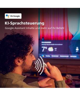 PHILIPS 50PUS8007/12 LED TV (Flat, 50 Zoll / 126 cm, UHD 4K, SMART TV, Ambilight, Android TV™ 11 (R))