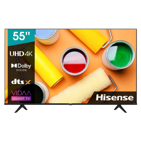 HISENSE 55A6CG LED TV (Flat, 55 Zoll / 139 cm, UHD 4K, SMART TV, VIDAA U5)