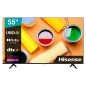 HISENSE 55A6CG LED TV (Flat, 55 Zoll / 139 cm, UHD 4K, SMART TV, VIDAA U5)