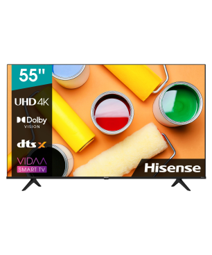 HISENSE 55A6CG LED TV (Flat, 55 Zoll / 139 cm, UHD 4K, SMART TV, VIDAA U5)