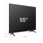 HISENSE 55A6CG LED TV (Flat, 55 Zoll / 139 cm, UHD 4K, SMART TV, VIDAA U5)