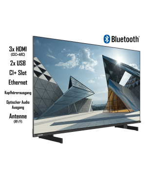 TELEFUNKEN 43QL5D63DAY QLED TV (Flat, 43 Zoll / 108 cm, UHD 4K)