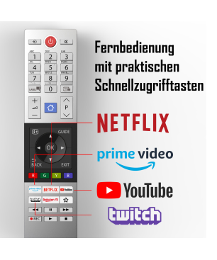 TELEFUNKEN 43QL5D63DAY QLED TV (Flat, 43 Zoll / 108 cm, UHD 4K)