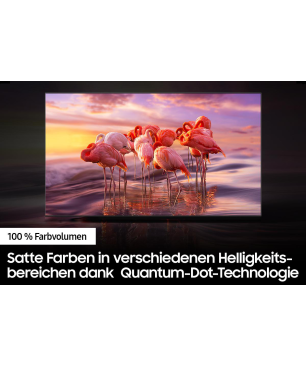 SAMSUNG GQ75Q60BAU QLED TV (Flat, 75 Zoll / 189 cm, UHD 4K, SMART TV, Tizen™ mit Gaming Hub)