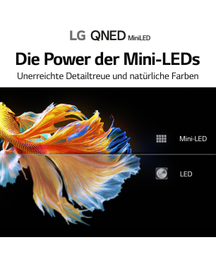 LG 65 QNED 919 PA.AEU MiniLED TV (Flat, 65 Zoll / 164 cm, UHD 4K, SMART TV, webOS 6.0 mit LG ThinQ)