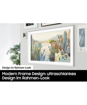 SAMSUNG GQ65LS03BAU The Frame QLED TV (Flat, 65 Zoll / 163 cm, UHD 4K, SMART TV, Tizen™ mit Gaming Hub)
