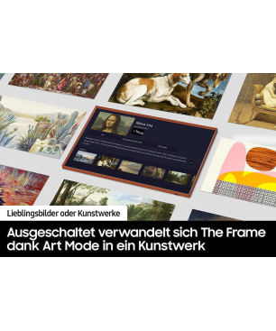 SAMSUNG GQ65LS03BAU The Frame QLED TV (Flat, 65 Zoll / 163 cm, UHD 4K, SMART TV, Tizen™ mit Gaming Hub)