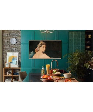 SAMSUNG GQ65LS03BAU The Frame QLED TV (Flat, 65 Zoll / 163 cm, UHD 4K, SMART TV, Tizen™ mit Gaming Hub)