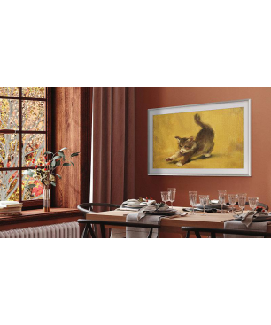 SAMSUNG GQ65LS03BAU The Frame QLED TV (Flat, 65 Zoll / 163 cm, UHD 4K, SMART TV, Tizen™ mit Gaming Hub)