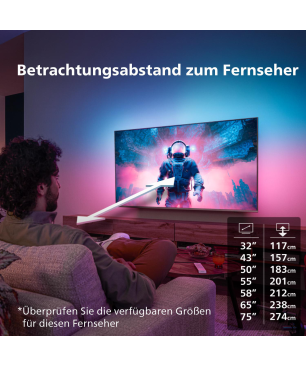 PHILIPS 75PUS8108/12 4K LED Ambilight TV (Flat, 75 Zoll / 189 cm, UHD 4K, SMART TV, Ambilight, Philips Smart TV)