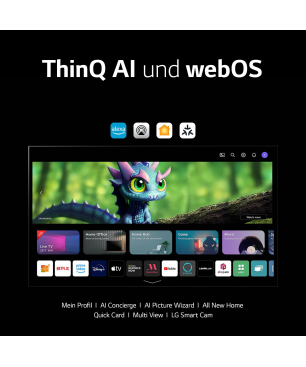 LG OLED65B39LA OLED TV (Flat, 65 Zoll / 165 cm, UHD 4K, SMART TV, webOS 23 mit LG ThinQ)