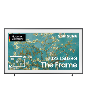 SAMSUNG GQ65LS03BGU The Frame QLED TV (Flat, 65 Zoll / 163 cm, UHD 4K, SMART TV, Tizen)