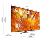 LG 75UQ91009LA LED TV (Flat, 75 Zoll / 189 cm, UHD 4K, SMART TV, webOS 22 mit LG ThinQ)