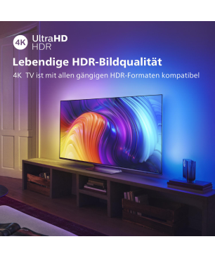 PHILIPS 50PUS8837/12 (50 Zoll) The One 4K UHD LED TV (Flat, 50 Zoll / 126 cm, UHD 4K, SMART TV, Ambilight, Android TV™ 11 (R))