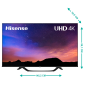 HISENSE 65A63H LED TV (Flat, 65 Zoll / 164 cm, UHD 4K, SMART TV, VIDAA U5)