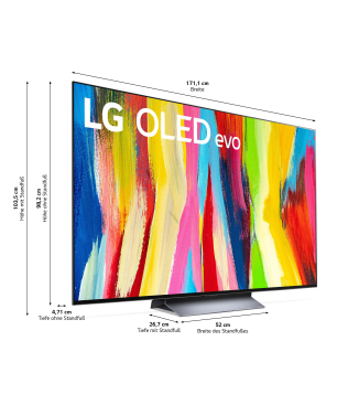 LG OLED77C27LA OLED TV (Flat, 77 Zoll / 195 cm, UHD 4K, SMART TV, webOS 22 mit LG ThinQ)