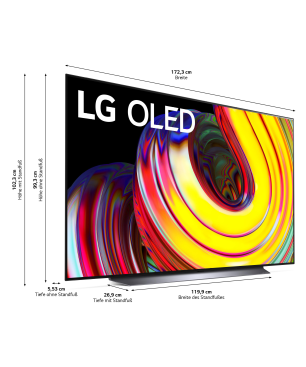 LG OLED77CS9LA OLED TV (Flat, 77 Zoll / 195 cm, UHD 4K, SMART TV, webOS 22 mit LG ThinQ)