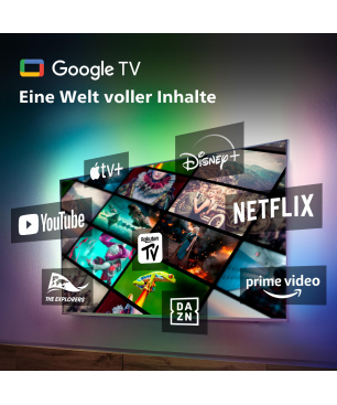 PHILIPS 48OLED808/12 4K OLED Ambilight TV (Flat, 48 Zoll / 121 cm, OLED 4K, SMART TV, Ambilight, GoogleTV12)