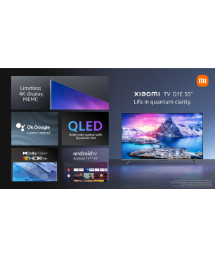 XIAOMI TV Q1E 55" QLED TV (Flat, 55 Zoll / 138,8 cm, QLED 4K, SMART TV, Android TV™ 10)
